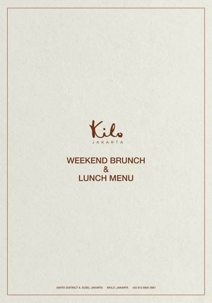 Kilo Jakarta Menu